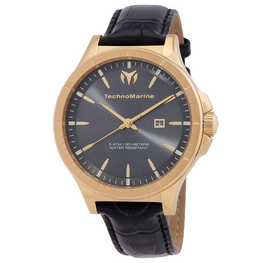 Technomarine MoonSun Date Quartz Charcoal Dial Men's Watch TM-822014 - Dawson Watches