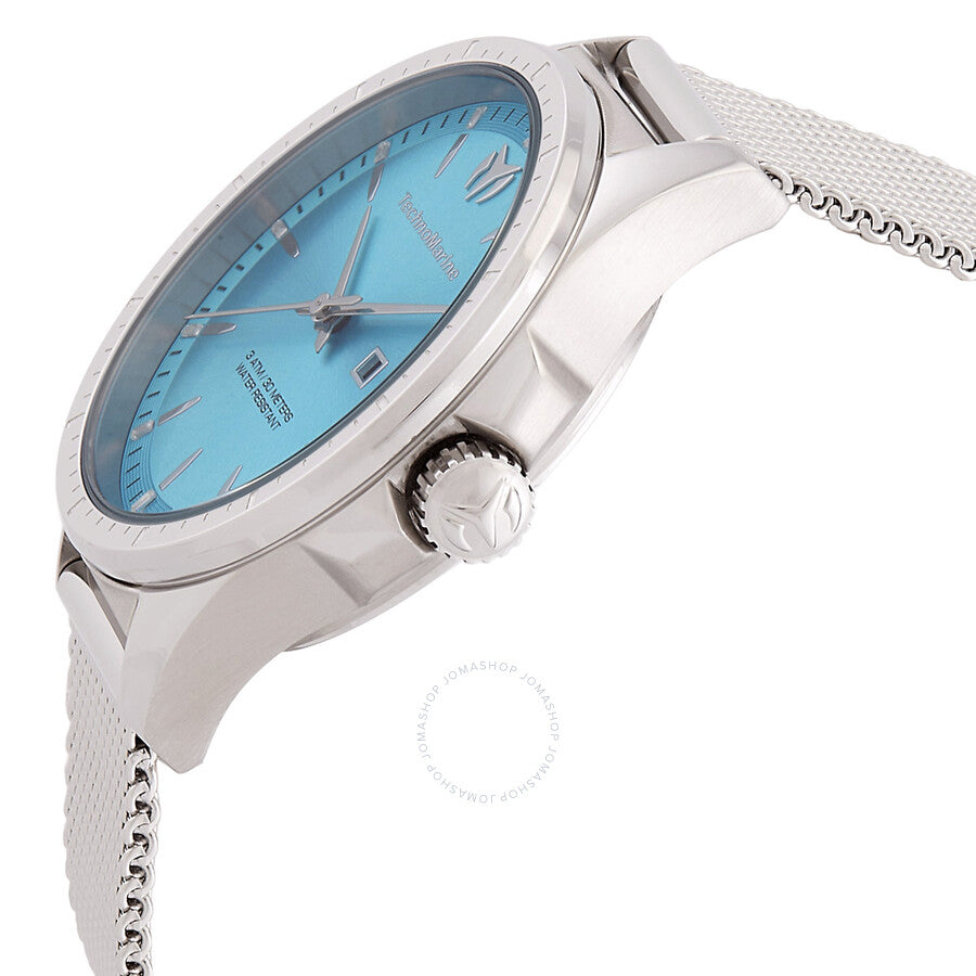Technomarine MoonSun Date Quartz Light Blue Dial Ladies Watch TM-822035 - Dawson Watches #2