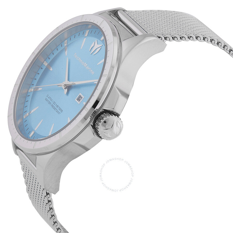 Technomarine MoonSun Date Quartz Light Blue Dial Men's Watch TM-822005 - Dawson Watches #2