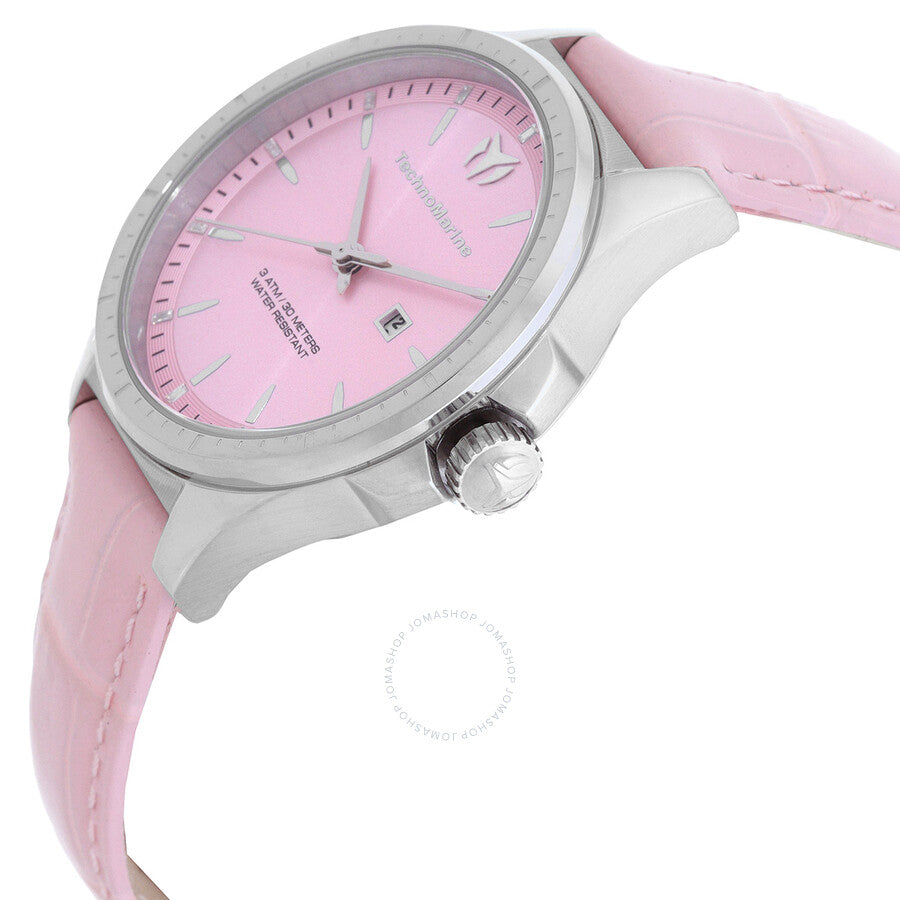 Technomarine MoonSun Date Quartz Pink Dial Ladies Watch TM-822041 - Dawson Watches #2