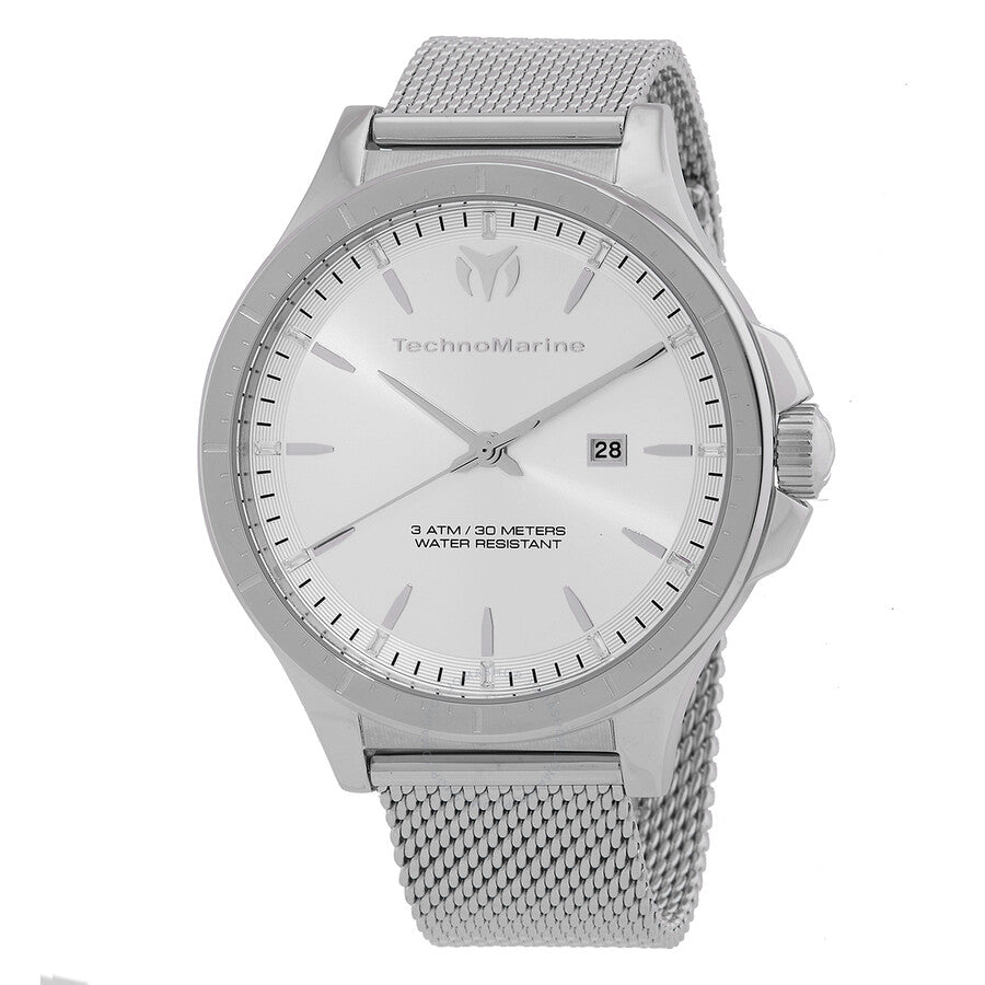 Technomarine MoonSun Date Quartz Silver Dial Men's Watch TM-822002 - Dawson Watches