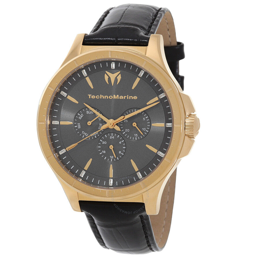 Technomarine MoonSun Date-Day Quartz Charcoal Dial Men's Watch TM-822029 - Dawson Watches