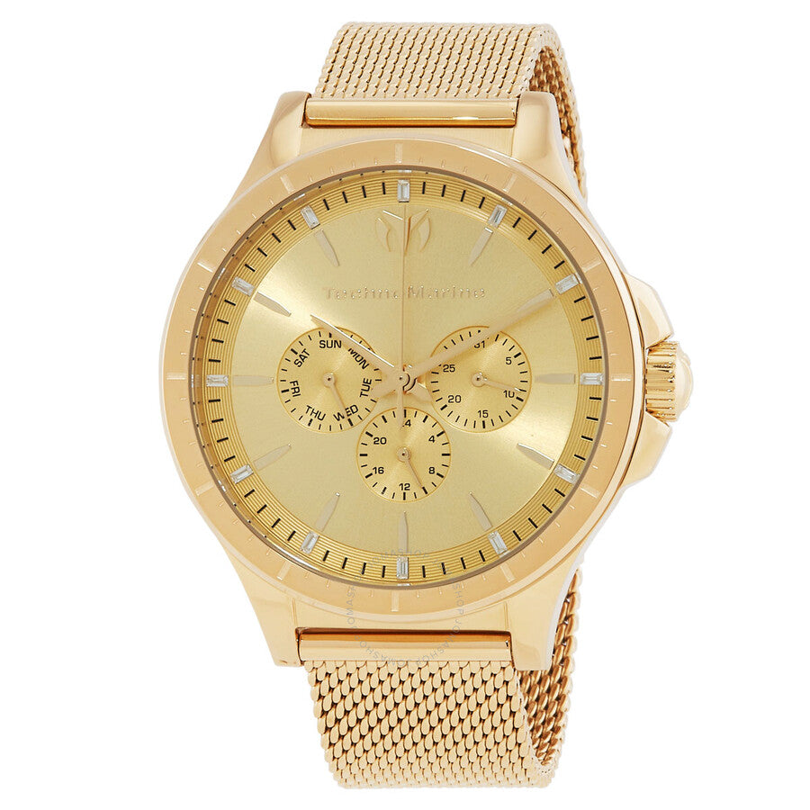 Technomarine Moonsun Quartz Gold Dial Men's Watch TM-822024 - Dawson Watches