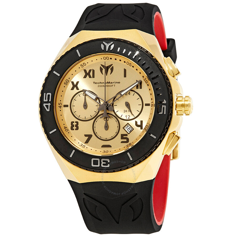Technomarine Ocean Manta Chronograph Gold Dial Men's Watch 215067 - Dawson Watches