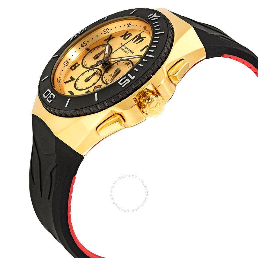 Technomarine Ocean Manta Chronograph Gold Dial Men's Watch 215067 - Dawson Watches #2