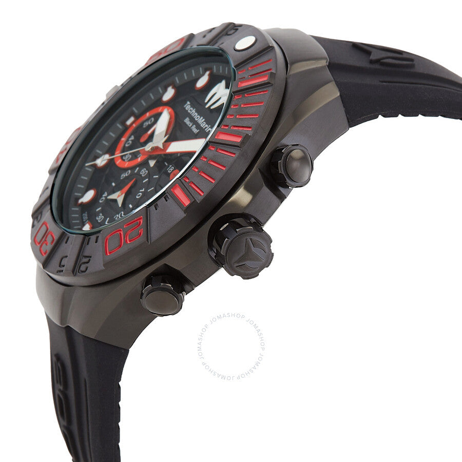 Technomarine Reef Black Chronograph GMT Quartz Black Dial Men's Watch TM-523010 - The Watches Men & Co #2