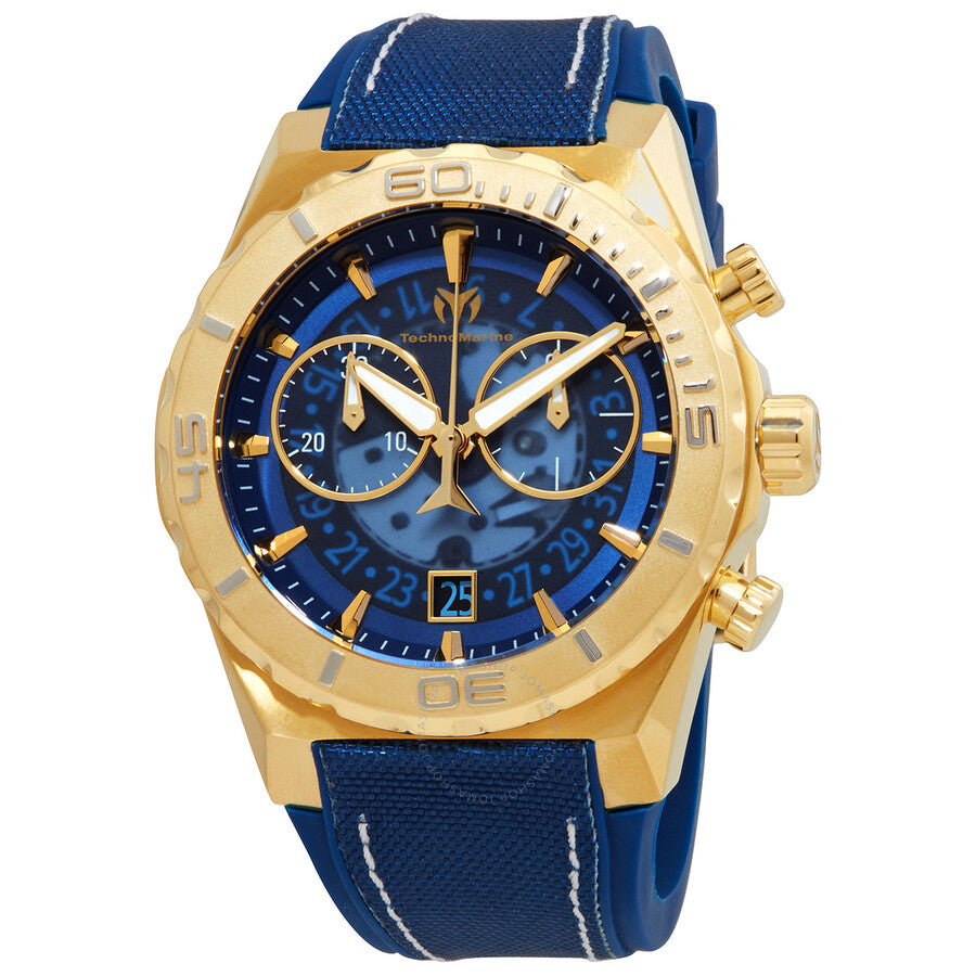 Technomarine Reef Chronograph Quartz Blue Dial Men's Watch TM-519009 - Dawson Watches