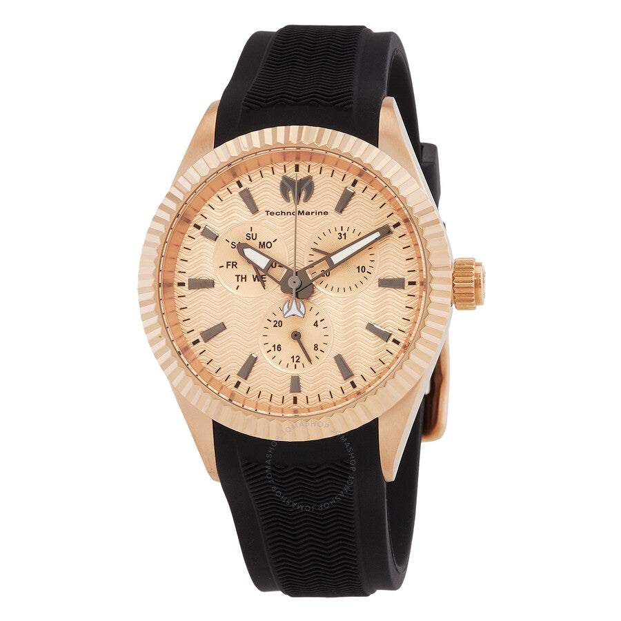 Technomarine Sea GMT Quartz Rose Gold Dial Men's Watch TM-719026 - Dawson Watches