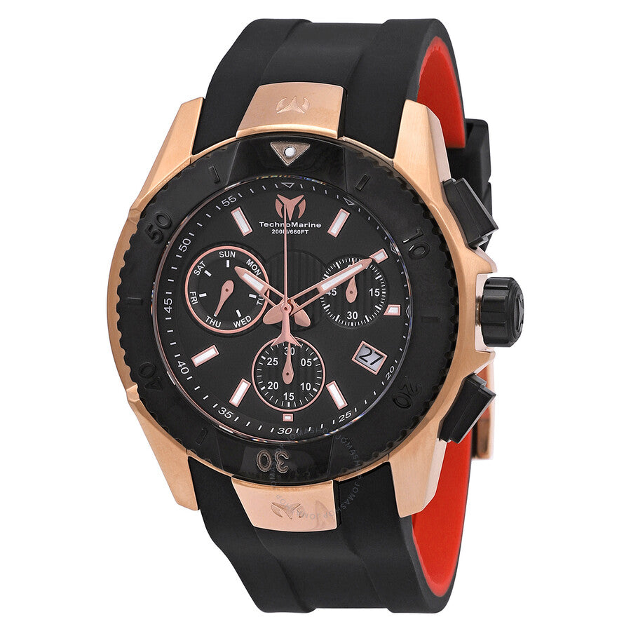 Technomarine UF6 Chronograph Quartz Black Dial Men's Watch TM-616005 - Dawson Watches