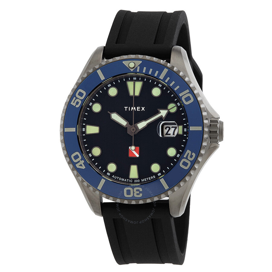 Timex Automatic Black Dial Men's Watch TW2W21100 - Dawson Watches