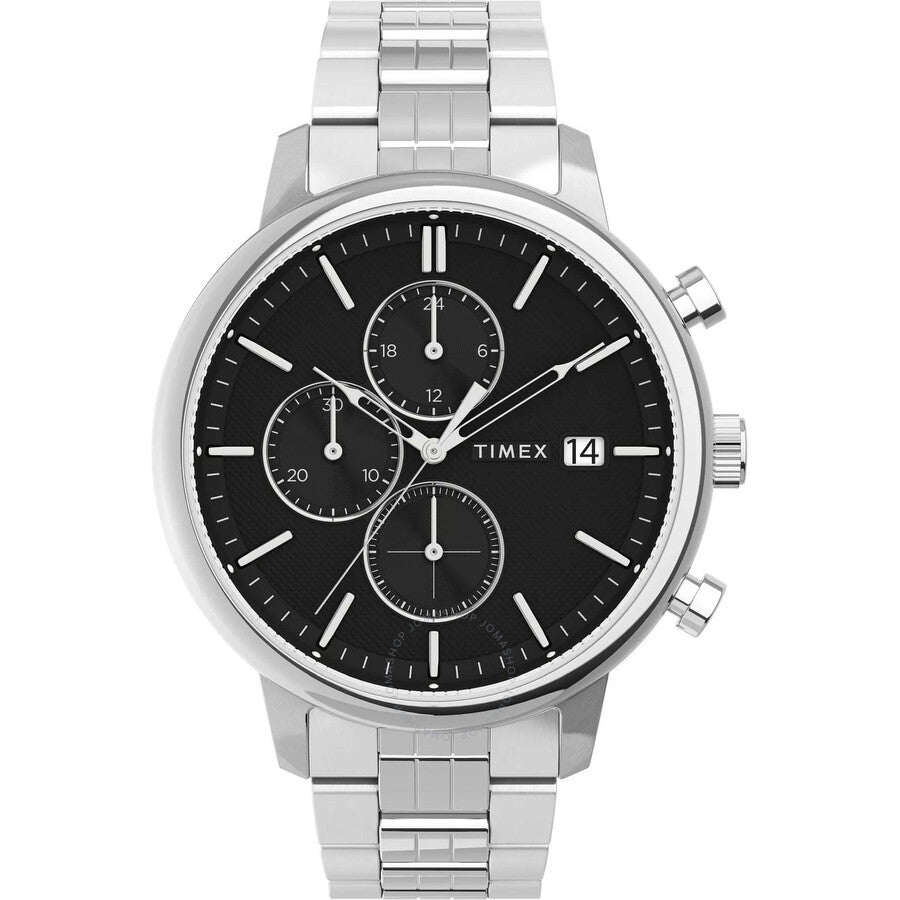 Timex Chicago Chronograph Quartz Black Dial Men's Watch TW2V01600 - Dawson Watches