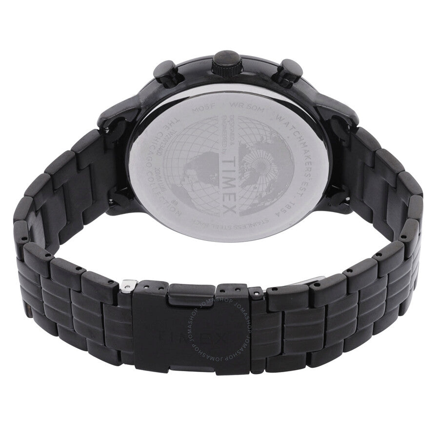 Timex Chicago Chronograph Quartz Black Dial Men's Watch TW2W13400 - The Watches Men & Co #3