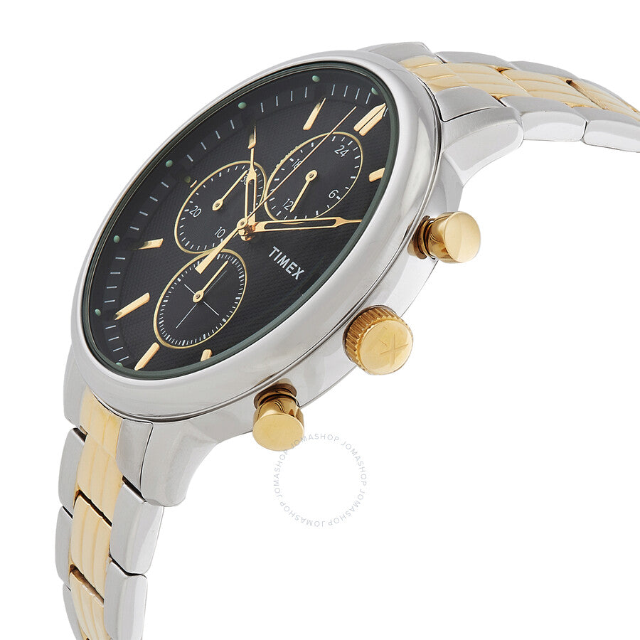Timex Chicago Chronograph Quartz Blue Dial Two-Tone Men's Watch TW2W13300 - Dawson Watches #2