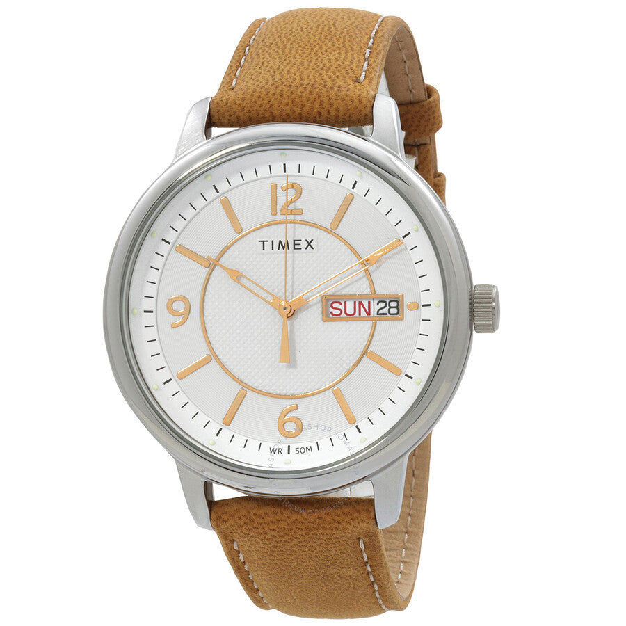 Timex Chicago Quartz White Dial Men's Watch TW2V28900 - Dawson Watches