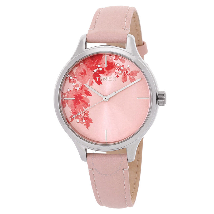 Timex Crystal Bloom Quartz Pink Dial Ladies Watch TW2R66600 - Dawson Watches