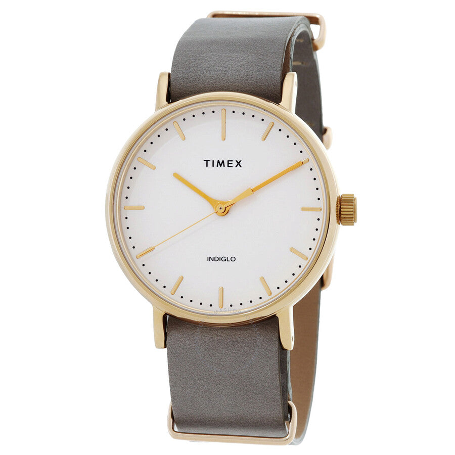 Timex Fairfield Quartz White Dial Ladies Watch TW2P98500VQ - Dawson Watches
