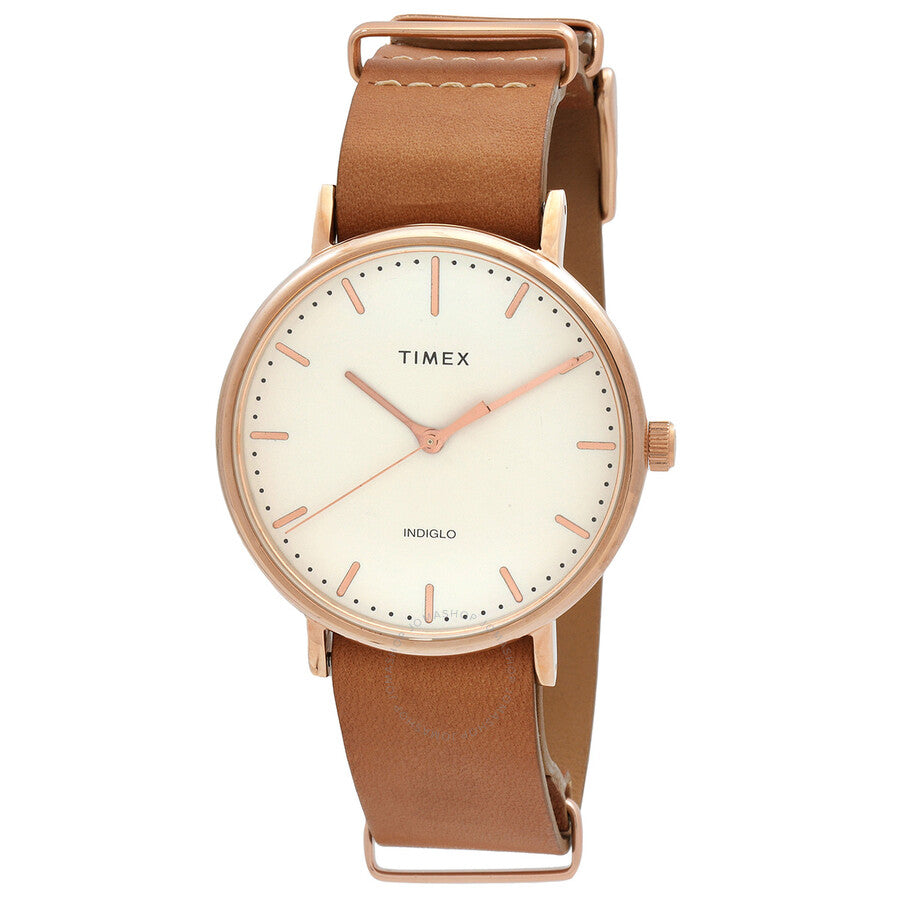 Timex Fairfield Quartz White Dial Unisex Watch Tw2p91200 - Dawson Watches