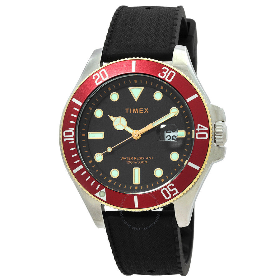Timex Harborside Coast Quartz Black Dial Men's Watch TW2V27300 - Dawson Watches