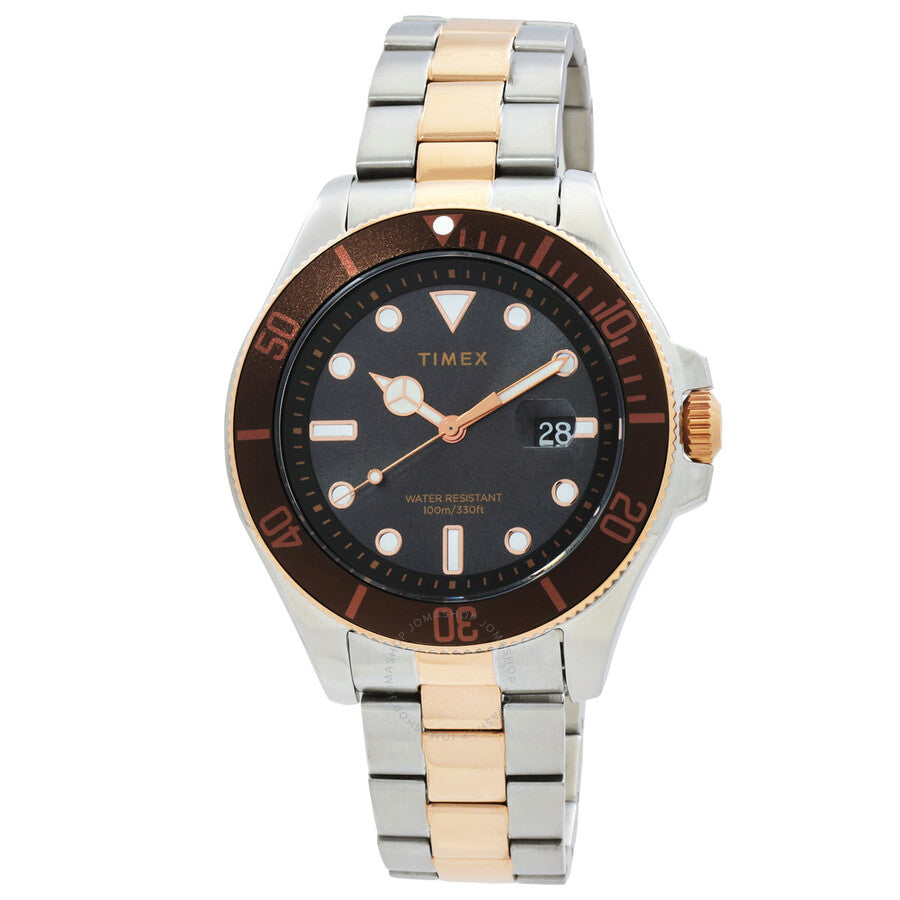 Timex Harborside Coast Quartz Black Dial Men's Watch TW2V42100VQ - Dawson Watches