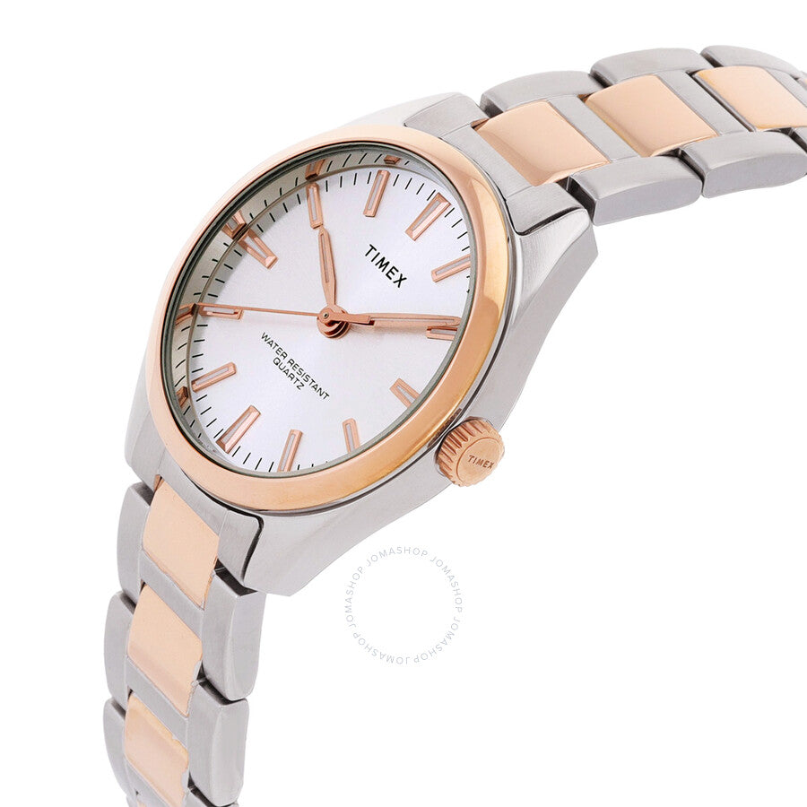 Timex Highview Quartz Silver Dial Two-Tone Ladies Watch TW2V26500 - Dawson Watches #2