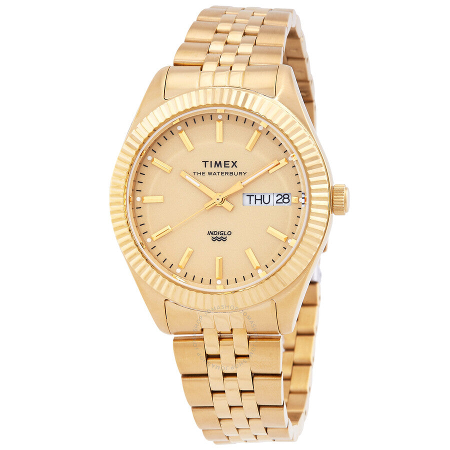 Timex Legacy Boyfriend Quartz Gold Dial Ladies Watch TW2U78500 - Dawson Watches