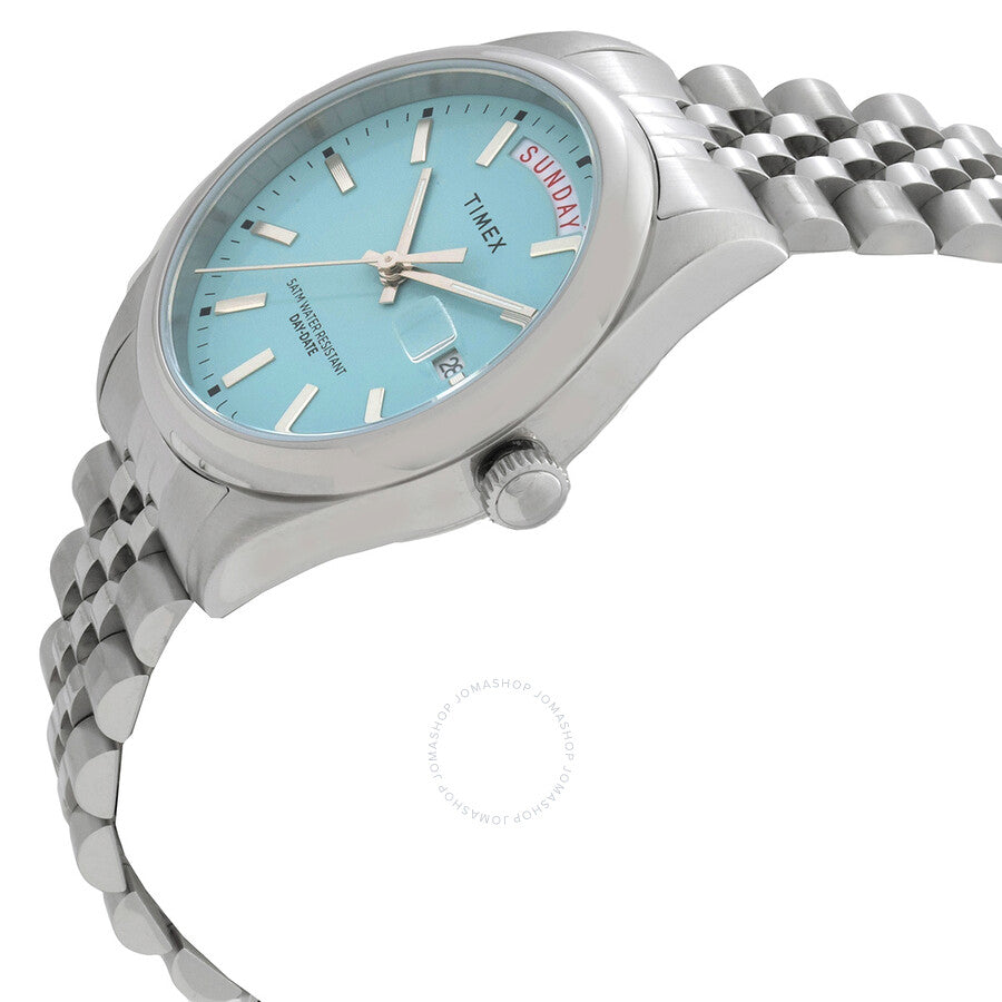 Timex Legacy Day and Date Quartz Blue Dial Ladies Watch TW2V68400VQ - Dawson Watches #2