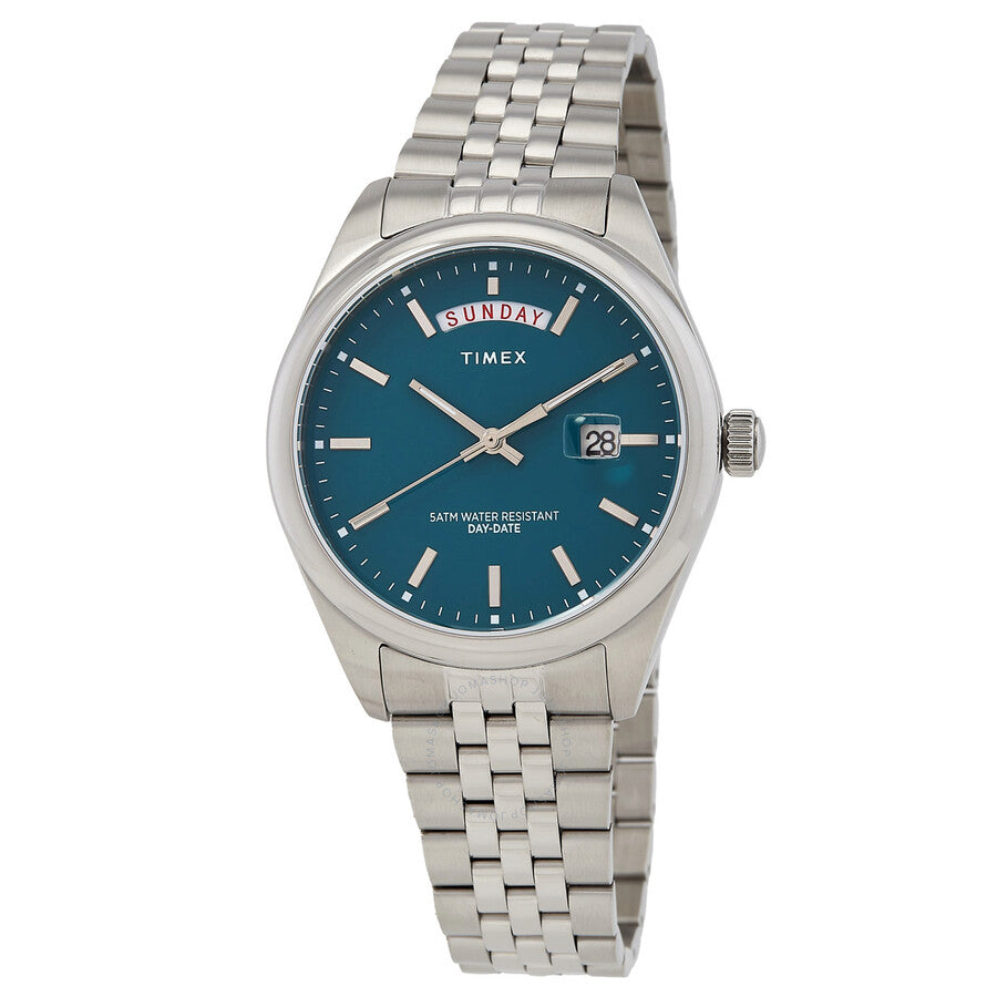 Timex Legacy Day and Date Quartz Green Dial Men's Watch TW2V68000 - Dawson Watches
