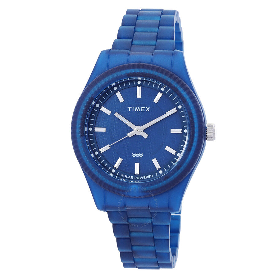 Timex Legacy Ocean Solar Powered Blue Dial Men's Watch TW2W56200 - Dawson Watches