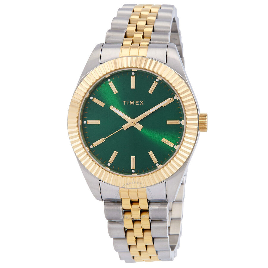 Timex Legacy Quartz Green Dial Ladies Watch TW2W87400 - Dawson Watches