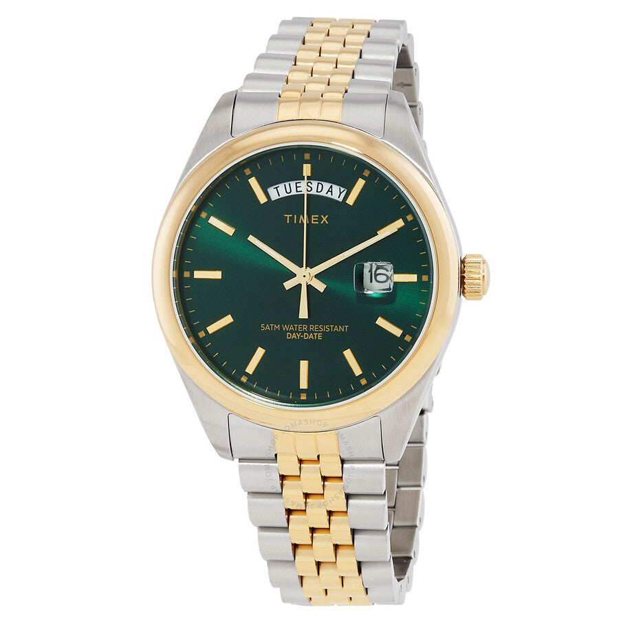 Timex Legacy Quartz Green Dial Two-Tone Men's Watch TW2W42800 - Dawson Watches