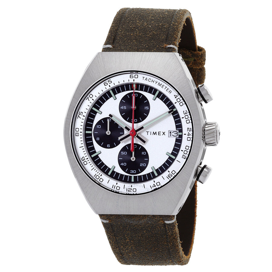 Timex Legacy Tonneau Chronograph Quartz Silver Dial Men's Watch TW2W50100 - Dawson Watches