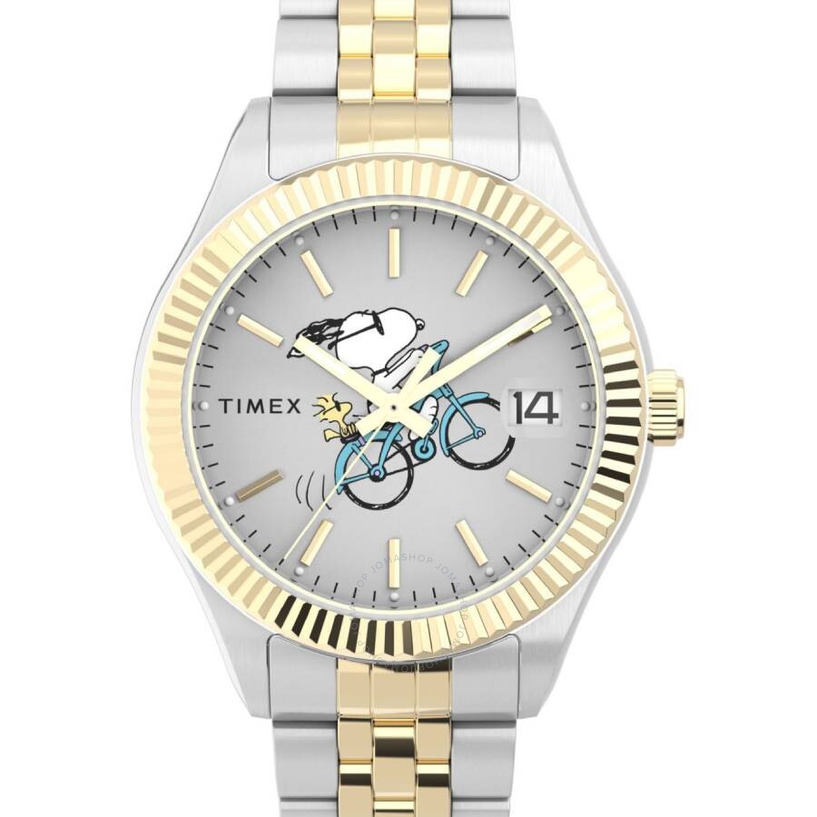 Timex Legacy x Peanuts Quartz Silver Dial Ladies Watch TW2W78800 - Dawson Watches