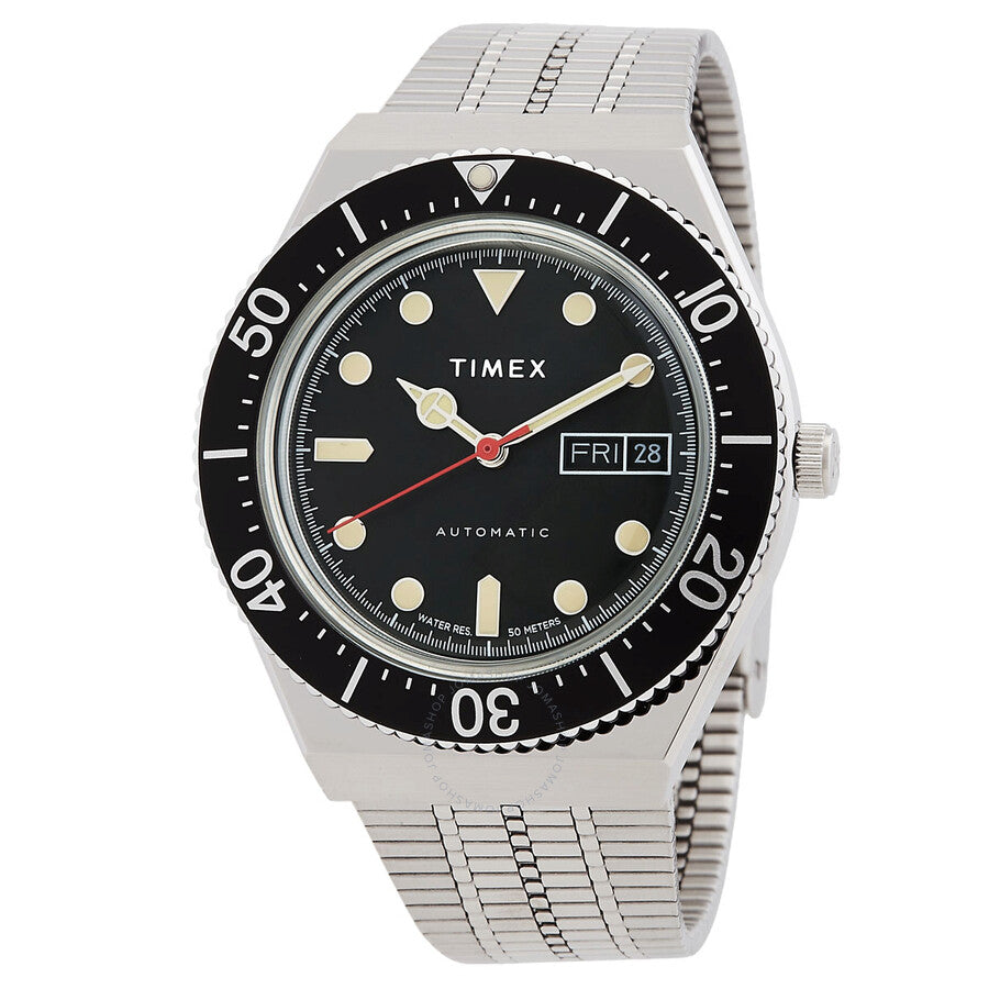 Timex M79 Automatic Black Dial Watch TW2U78300V3 - Dawson Watches