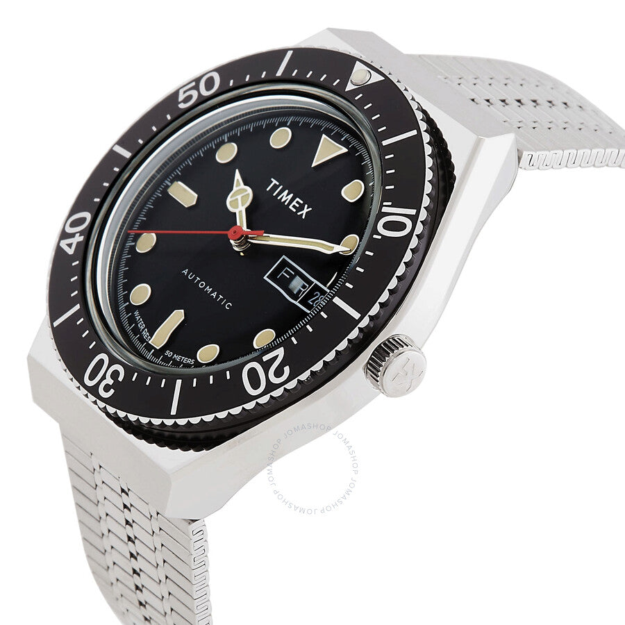 Timex M79 Automatic Black Dial Watch TW2U78300V3 - Dawson Watches #2