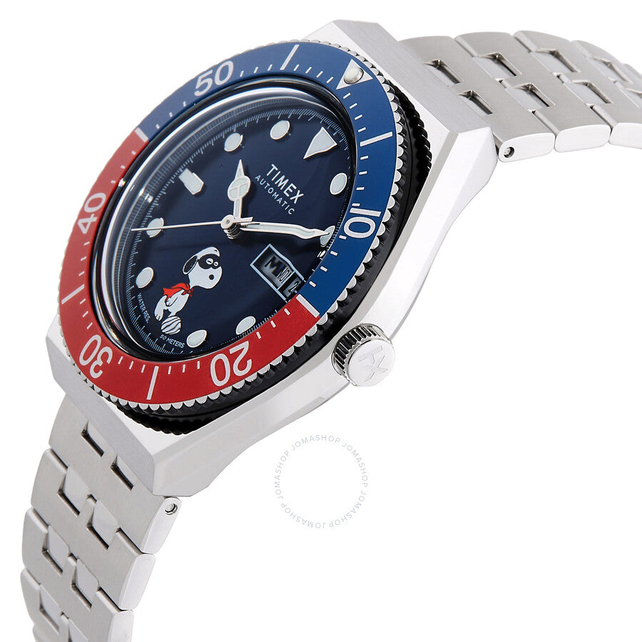 Timex M79 X Peanuts Automatic Blue Dial Men's Watch TW2W475000 - Dawson Watches #2