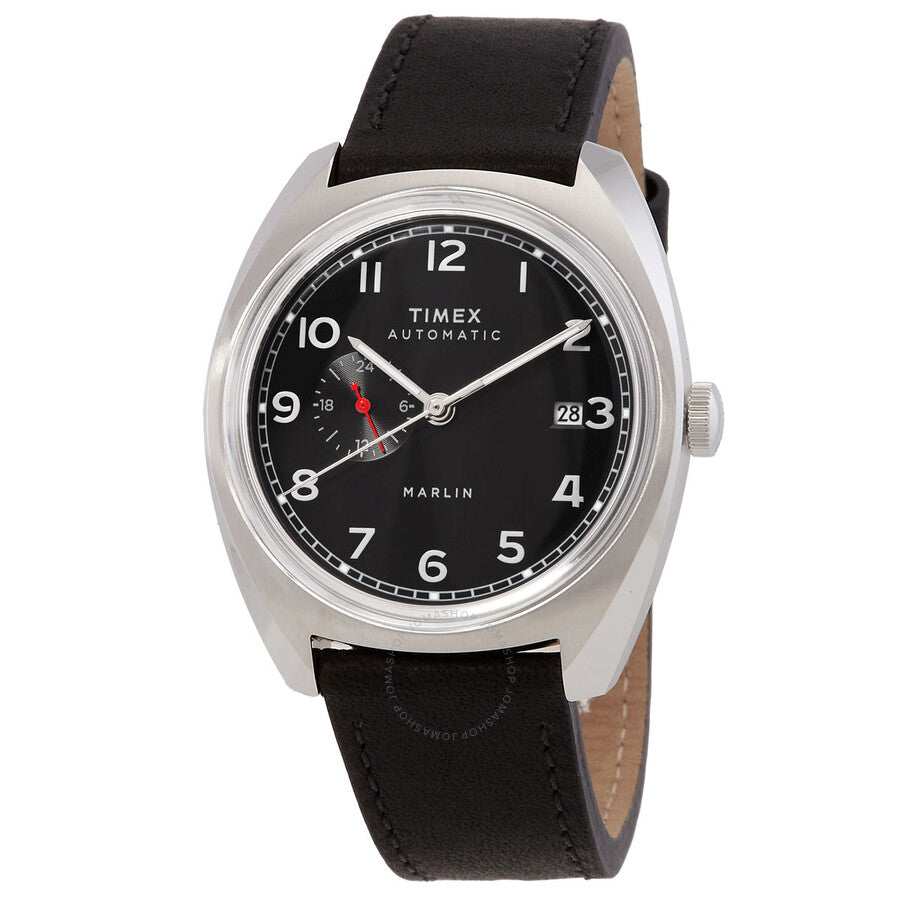 Timex Marlin Automatic Black Dial Men's Watch TW2V62100 - Dawson Watches