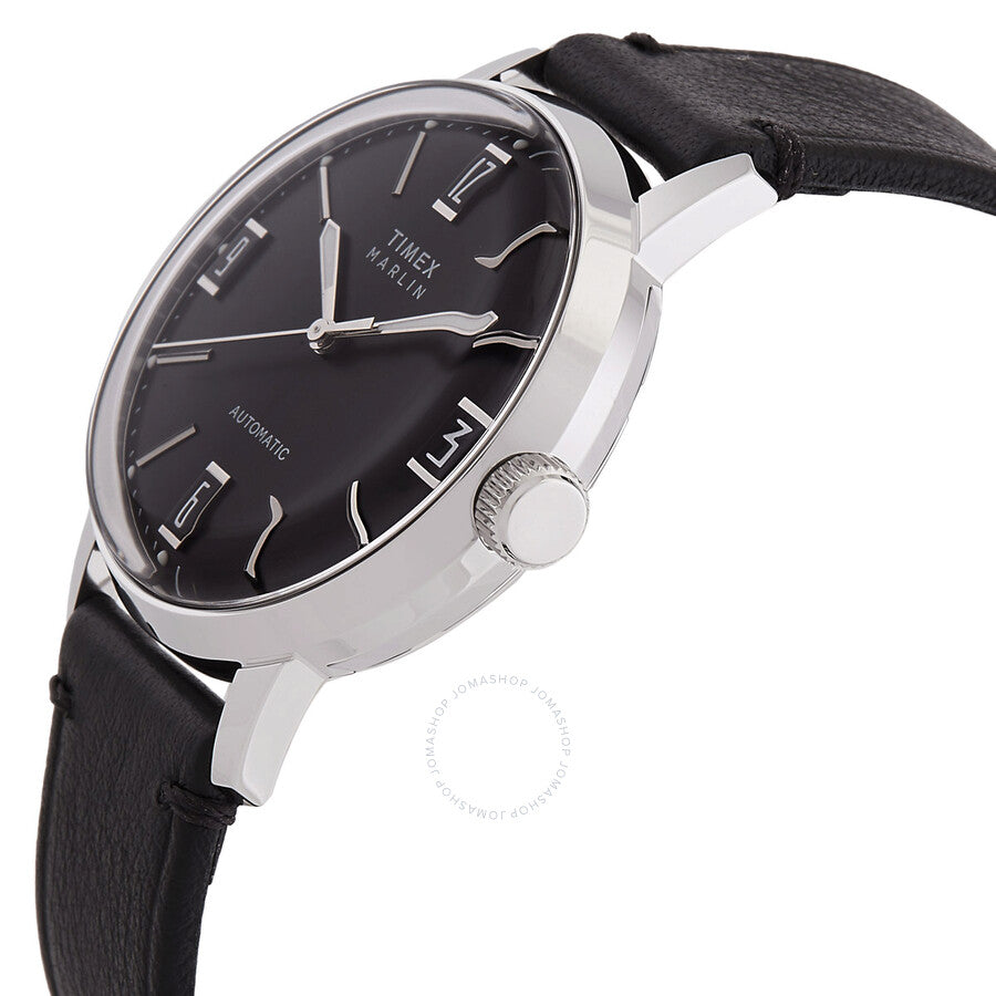 Timex Marlin Automatic Black Dial Men's Watch TW2W59700 - Dawson Watches #2