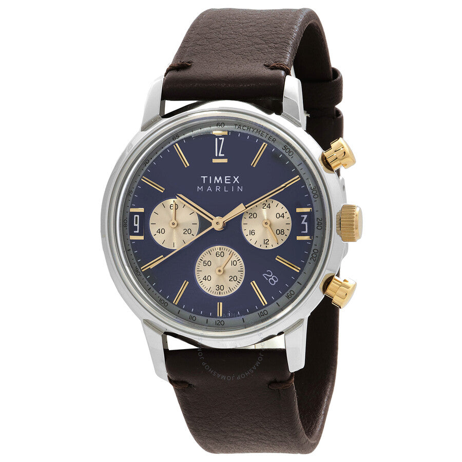 Timex Marlin Chronograph Quartz Blue Dial Men's Watch TW2W60400 - Dawson Watches