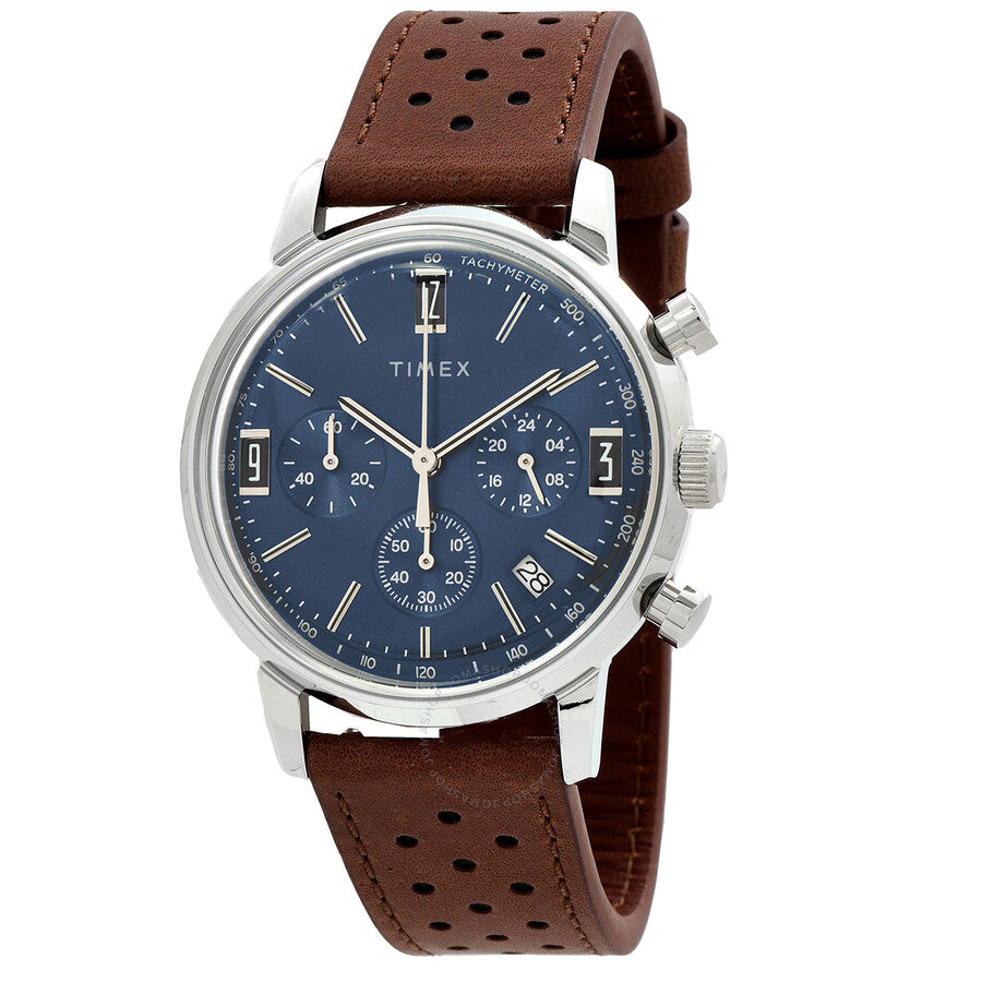 Timex Marlin Chronograph Quartz Blue Dial Men's Watch TW2W10200VQ - Dawson Watches