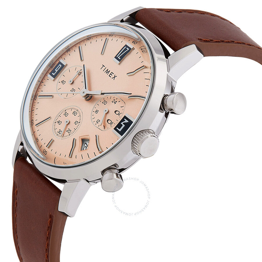 Timex Marlin Chronograph Quartz Rose Gold Dial Men's Watch TW2W51400 - Dawson Watches #2