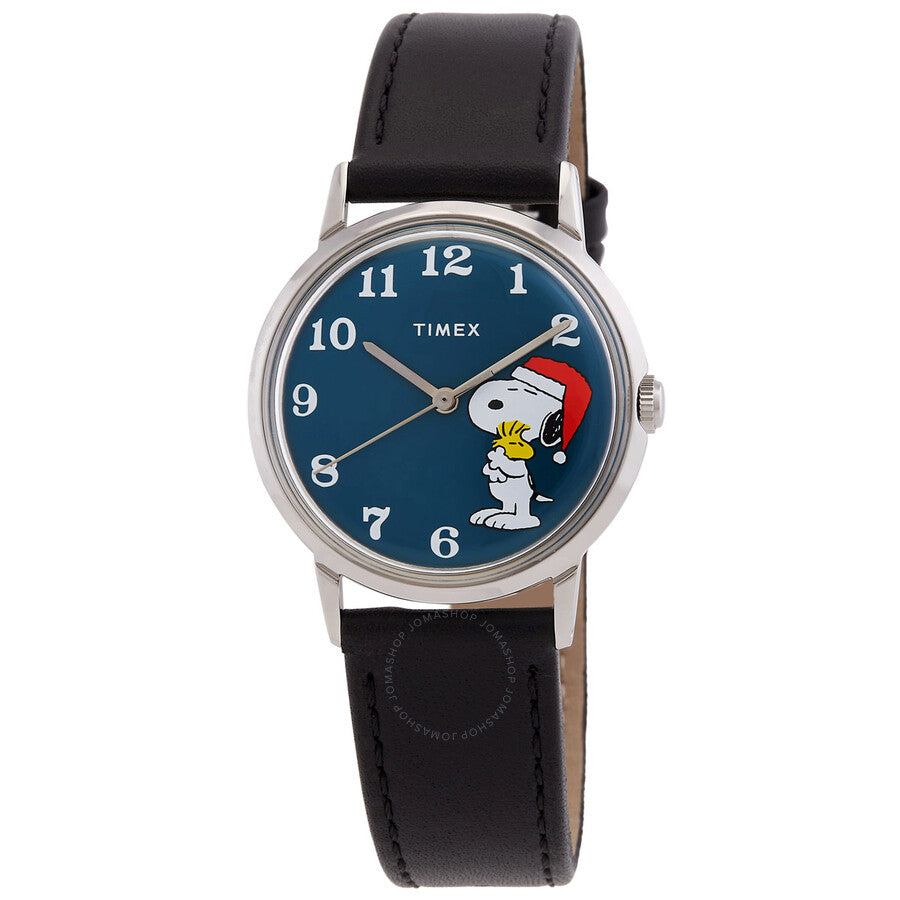 Timex Marlin Snoopy Holiday Hand Wind Blue Dial Unisex Watch TW2V63200V3 - Dawson Watches