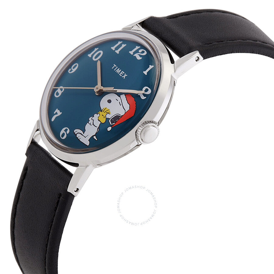 Timex Marlin Snoopy Holiday Hand Wind Blue Dial Unisex Watch TW2V63200V3 - Dawson Watches #2