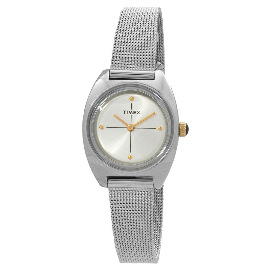 Timex Milano Petite Quartz Silver Dial Ladies Watch TW2T37700 - Dawson Watches