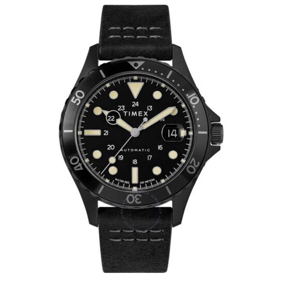 Timex Navi XL Automatic Black Dial Men's Watch TW2U10000 - Dawson Watches