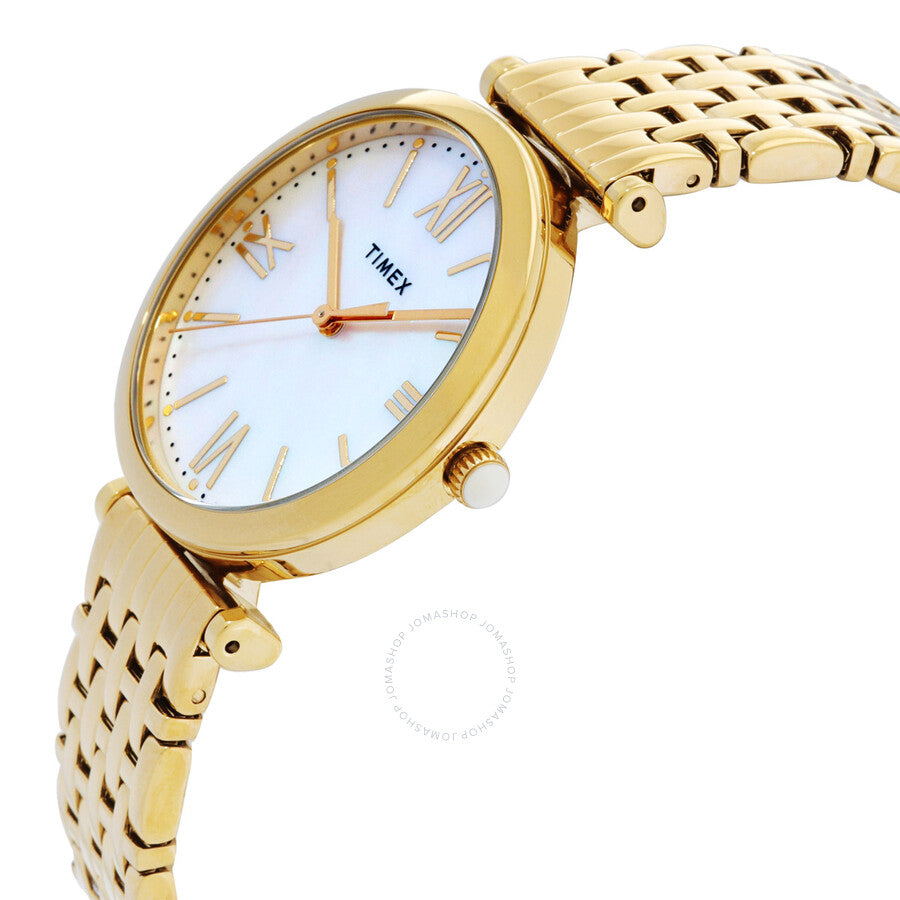 Timex Parisienne Quartz Mother of Pearl Dial Ladies Watch TW2T79100VQ - Dawson Watches #2