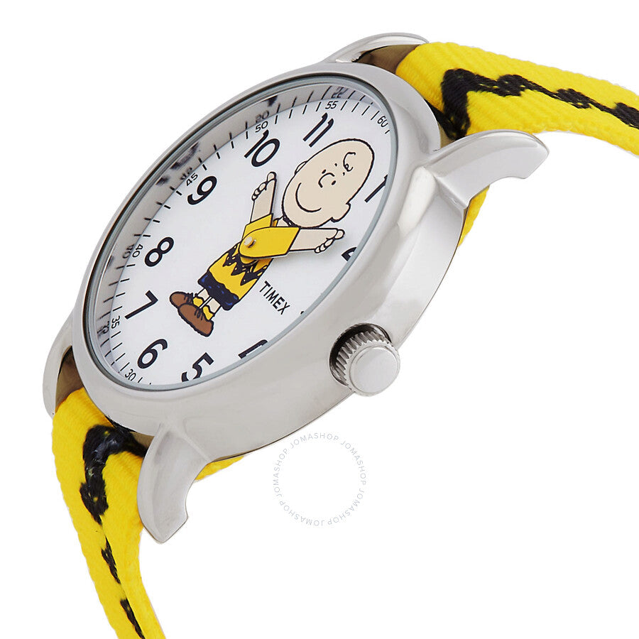 Timex Peanuts Charlie Quartz White Dial Watch TW2R41100BR - Dawson Watches #2