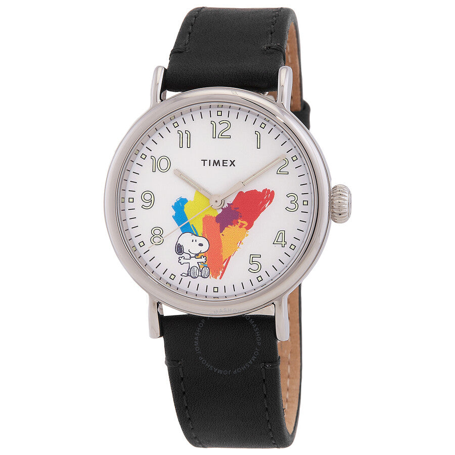 Timex Peanuts Quartz White Dial Men's Watch TW2V60900VQ - The Watches Men & Co