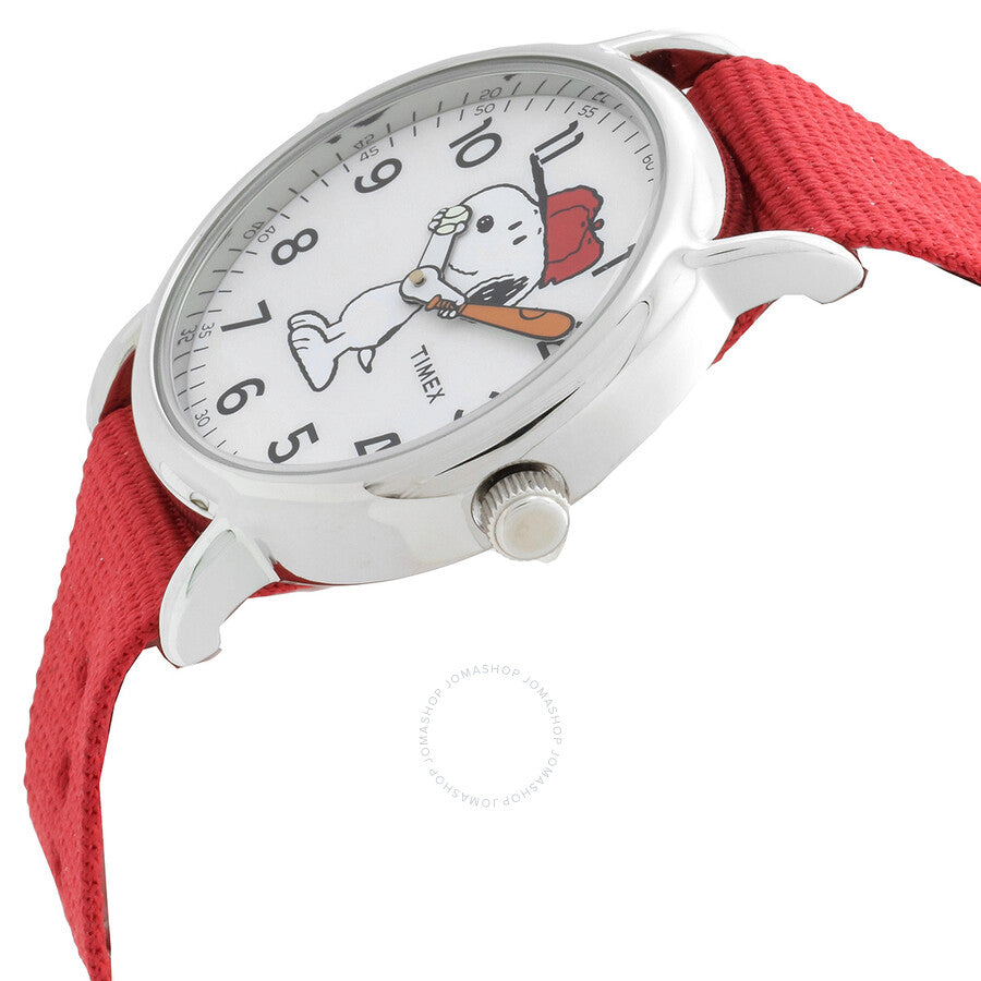 Timex Peanuts Snoopy Quartz White Dial Unisex Watch TW2R41400 - Dawson Watches #2
