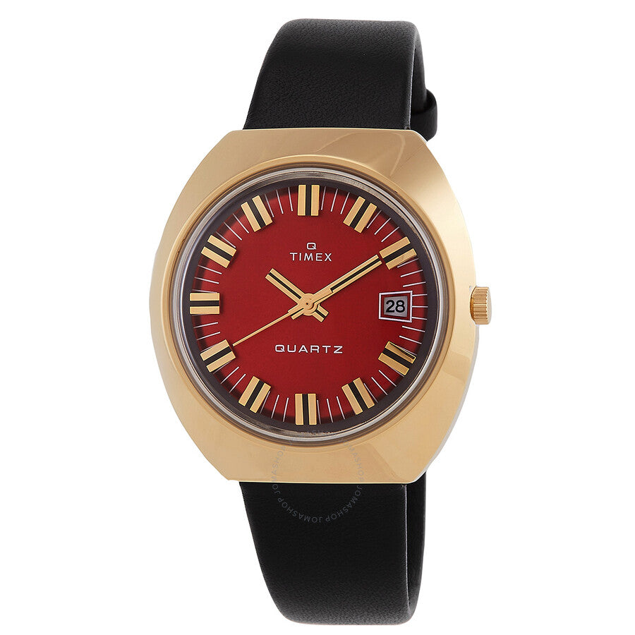 Timex Q 1972 Reissue Quartz Burgundy Dial Men's Watch TW2V25400 - Dawson Watches