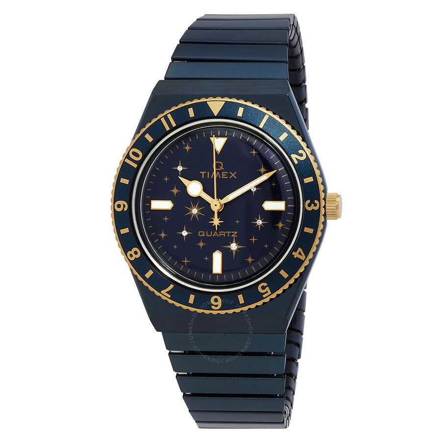 Timex Q Celestial Quartz Blue Dial Ladies Watch TW2V53500 - Dawson Watches